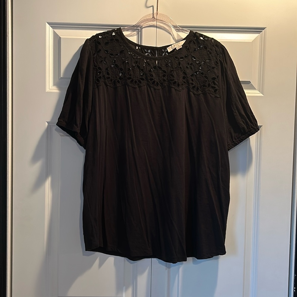 Loft Plus Short Sleeve Lace Top. Brand new without tags. Size 20/22.